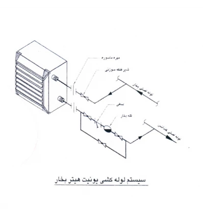 DatisKar Steam Unit Heater Equipped with Two-Speed Motor