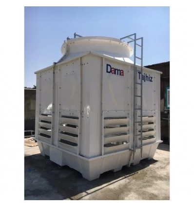 DamaTajhiz Cubic fiberglass cooling tower 100 tons refrigeration