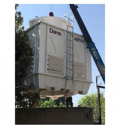 DamaTajhiz Cubic fiberglass cooling tower 100 tons refrigeration