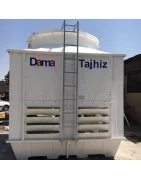 DamaTajhiz Cubic fiberglass cooling tower 100 tons refrigeration