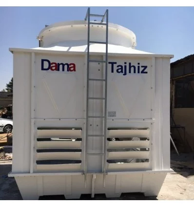 DamaTajhiz Cubic fiberglass cooling tower 100 tons refrigeration