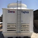 DamaTajhiz Cubic fiberglass cooling tower 100 tons refrigeration