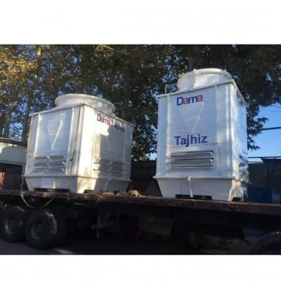 DamaTajhiz Cubic fiberglass cooling tower 100 tons refrigeration