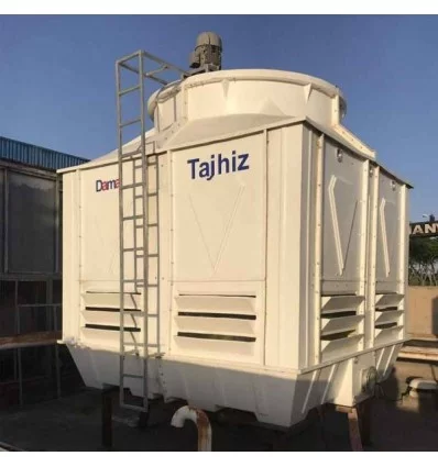 DamaTajhiz Cubic fiberglass cooling tower 100 tons refrigeration