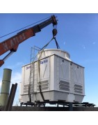 DamaTajhiz Cubic fiberglass cooling tower 100 tons refrigeration