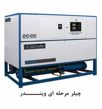 Winder stage chiller with 4-9 scroll compressors