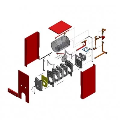 پکيج زمینی دوگانه سوز شوفاژکار آذرخش AS300-6