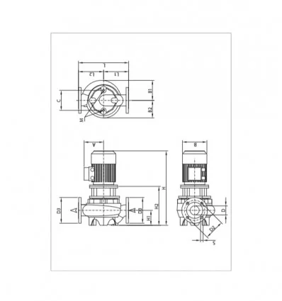 پمپ آب سیرکولاتور خطی داب CM-G 65-1200 T