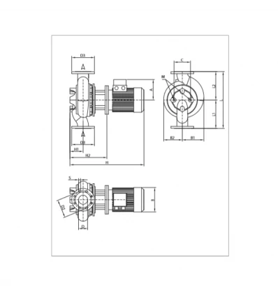 پمپ آب سیرکولاتور خطی داب CM-G 80-550 T