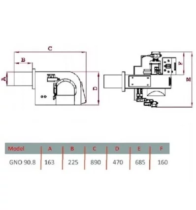 مشعل گازوئيل سوز گرم ایران مدل GNO 90/8