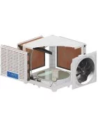 Niroo Tahvieh Alborz Polymer Industrial Evaporative Cooler Front Flow 18000