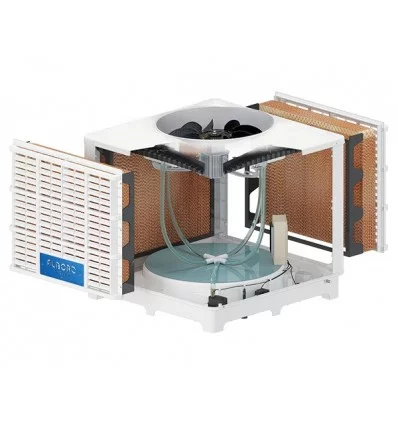 Niroo Tahvieh Alborz Polymer Industrial Evaporative Cooler Up-Flow 18000