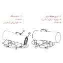 جت هیتر گاز شهری پرتابل نیرو تهویه البرز QG-25.1