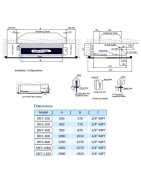 فن کویل سقفی بدون کابینت ساران مدل srfcrc-200