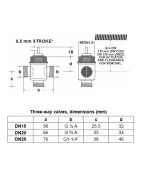 Honeywell three-way fan coil motorized valve 3/4"