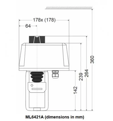 محرک الکتریکی ON/OFF هانیول ML6421A3005