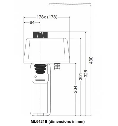 Honeywell electrical actuator ON/OFF ML6421B3004