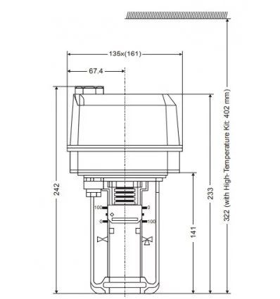 محرک الکتریکی هانیول تدریجی ML7420A6009