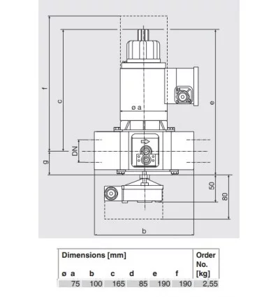 Dungs Gas Electrical Gradual gear Valve 3/4"