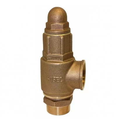 شیر اطمینان هایسک بHisec simple brass safety valve 10 bar "1/2رنجی ساده "1/2