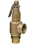 Hisec Lever brass safety valve 10 bar "1/2