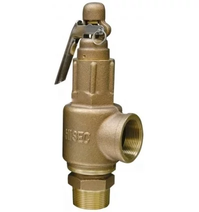 Hisec Lever brass safety valve 10 bar "1/2