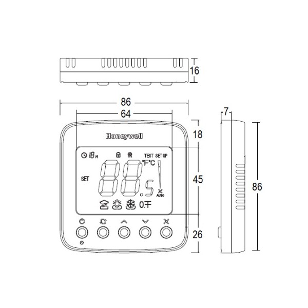 Honeywell digital thermostat Model TF228WN Best Price + Guarantee