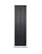 Anit 9 blade aluminum Vertical radiator Black Veniz model