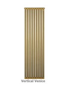 Anit 9 blade aluminum Vertical radiator Golden veniz model