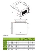 فن کویل کانالی هواساز مدل HDFC-10