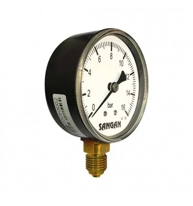 Sangan Sanat all brass manometer vertical 6 cm plate model PG1/A