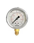 Sangan Sanat brass manometer vertical 6 cm plate model PG4/A