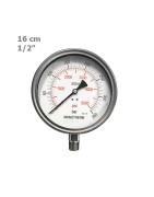 Sangan Sanat steel Manometer horizontal/vertical 16 cm plate model PG18