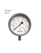 Sangan Sanat steel Manometer horizontal/vertical 16 cm plate model PG18