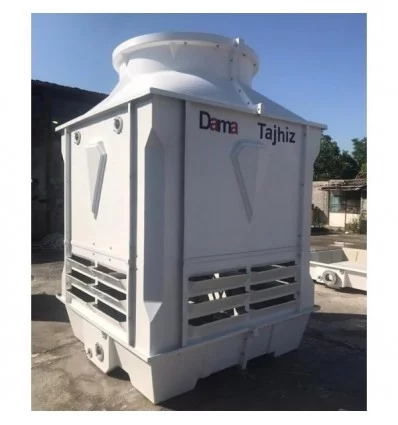 DamaTajhiz Cubic fiberglass cooling tower 100 tons refrigeration