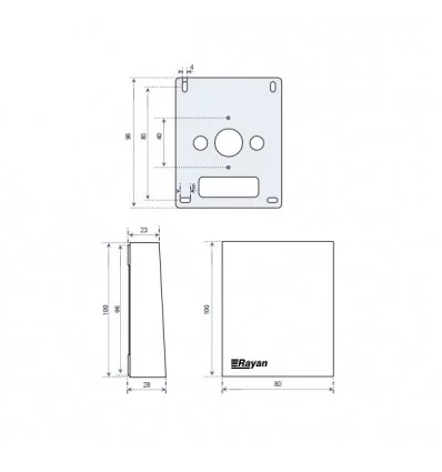 سنسور دمای اتاقی رایان مدل HRT-110P