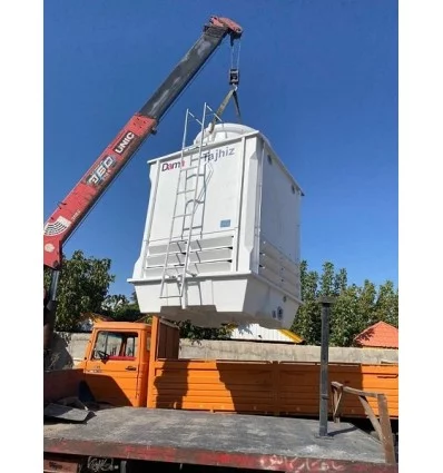 DamaTajhiz Cubic fiberglass cooling tower 100 tons refrigeration