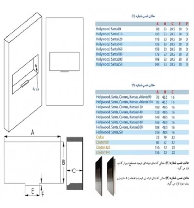 شومینه برقی هوشمند آوالون مدل هالیوود 090