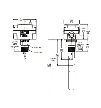 فلوسوئیچ آب پن جانسون کنترل مدل F261KAH-V01C