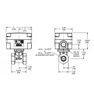 فلوسوئیچ آب پن جانسون کنترل مدل F261KAH-V01C