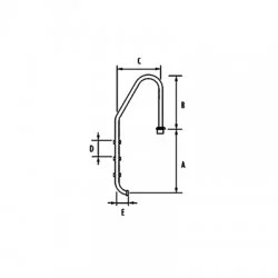 IML pool ladder and stairs Model PS-0304