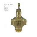 Honeywell three-way brass motor valve 1"