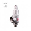 Hisec simple steel safety valve 20 bar "1 1/4