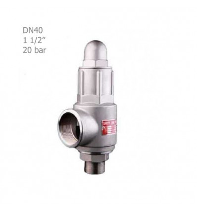 Hisec simple steel safety valve 20 bar "1 1/2