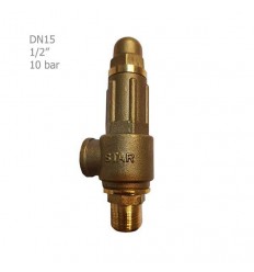 ُStar Simple brass safety valve 10 BAR  "1/2