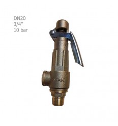 Lever brass star safety valve 10 Bar "3/4