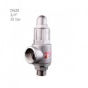 Hisec simple steel safety valve 20 bar "3/4