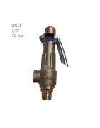 Lever brass star safety valve 10 Bar 1/2"