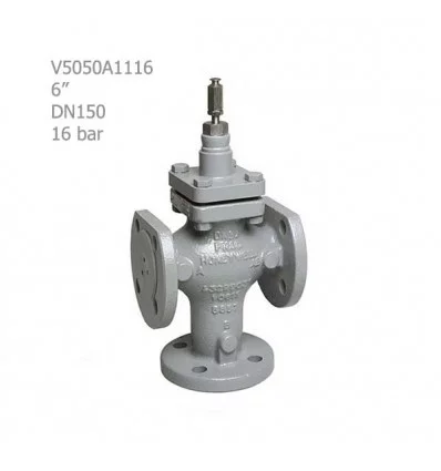 Honeywell three-way flange control valve  6"