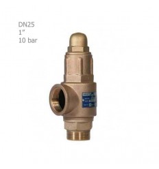 Hisec simple brass safety valve 10 bar "1